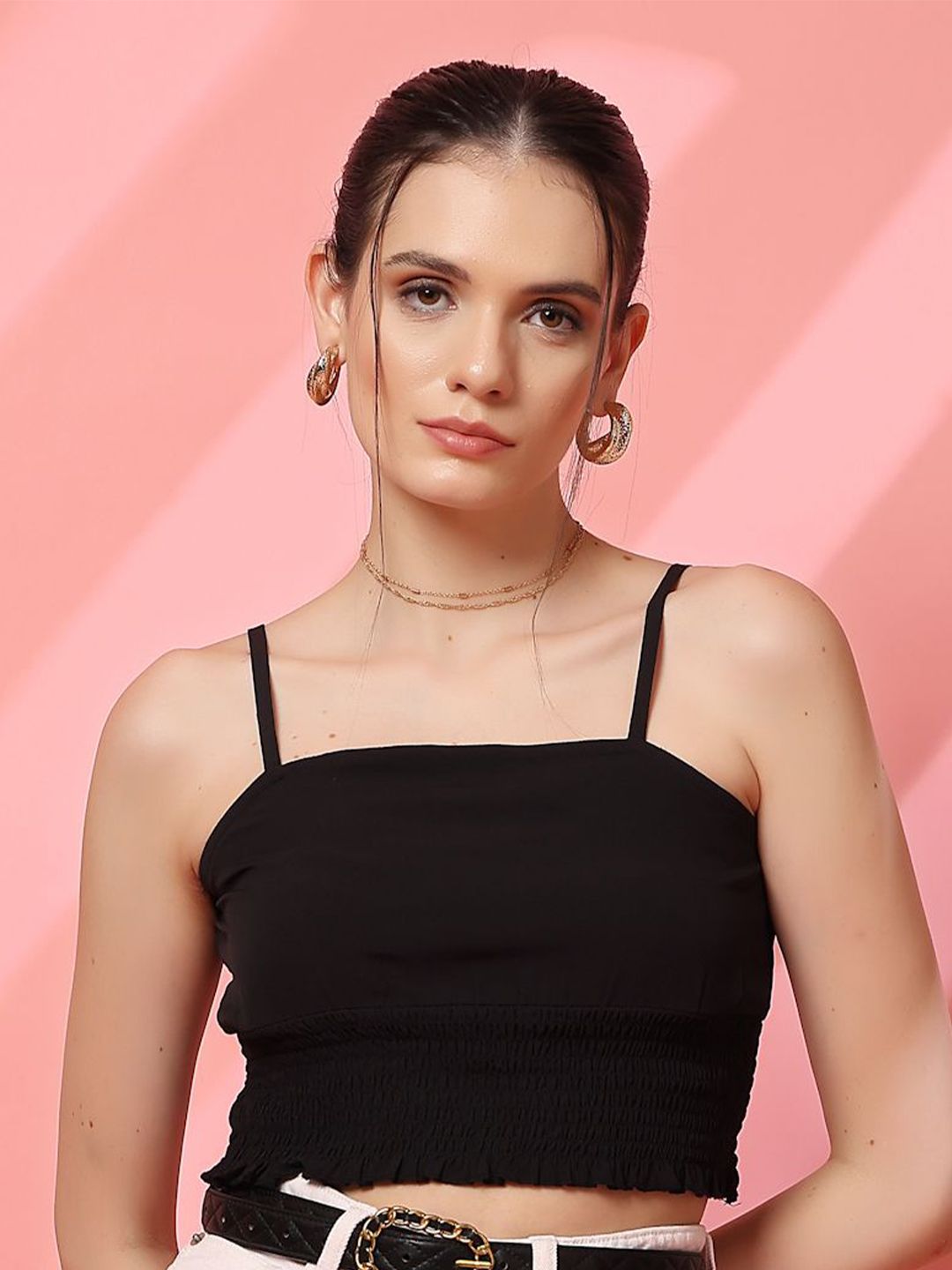 STYLECAST X KASSUALLY Women Shoulder Straps Crop Top-picture-19