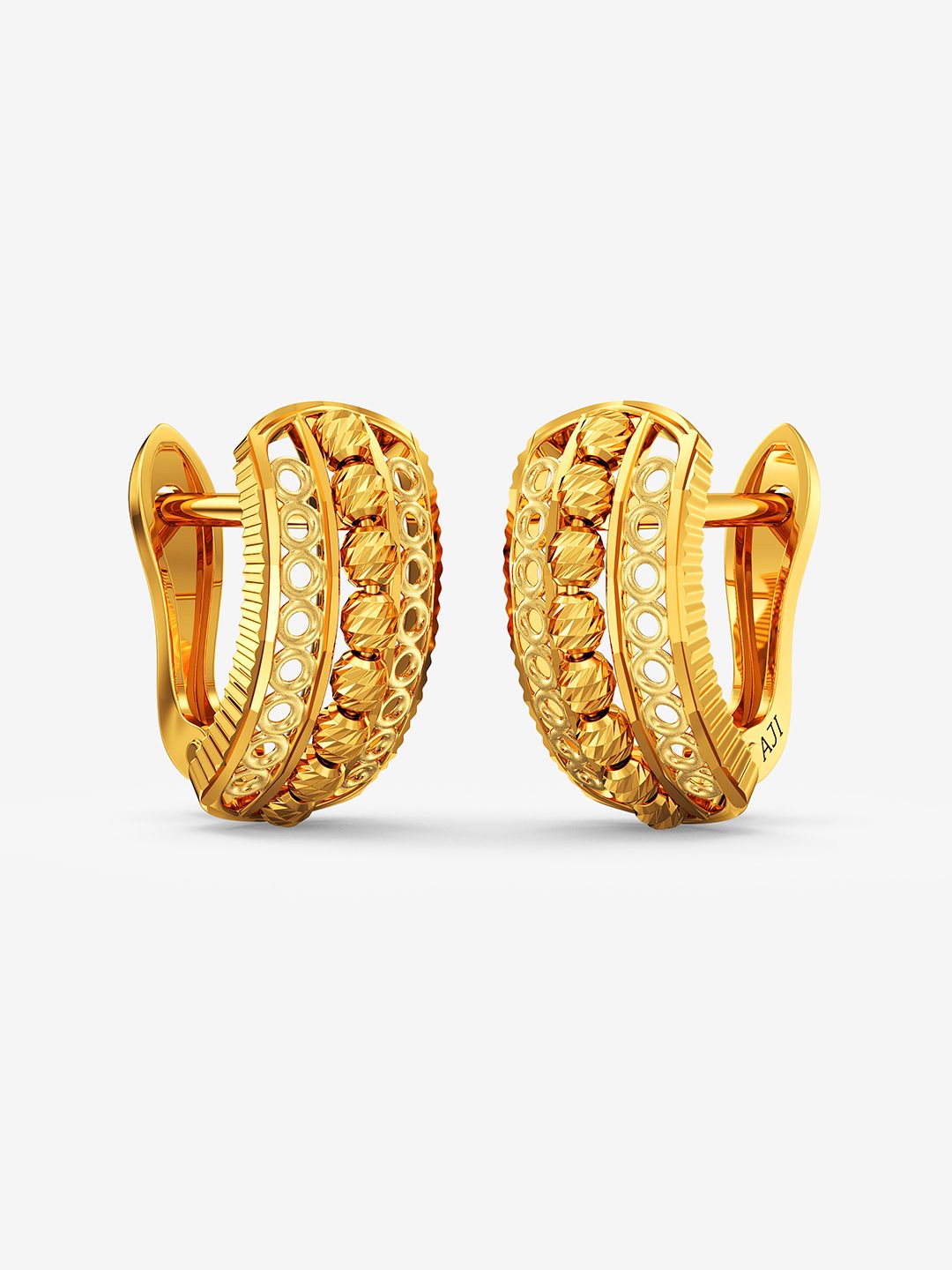 Joyalukkas Yellow Gold 22 Kt Gold Earrings-picture-16