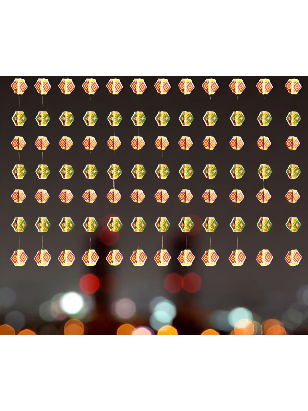 Special You Yellow & Pink 12 Pieces Printed Kandeel Frills-picture-38