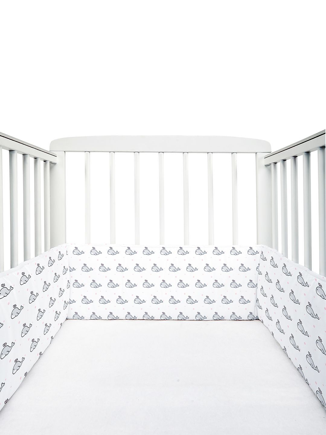 The White Cradle Kids Printed Organic Cotton Cot Bumper-picture-33