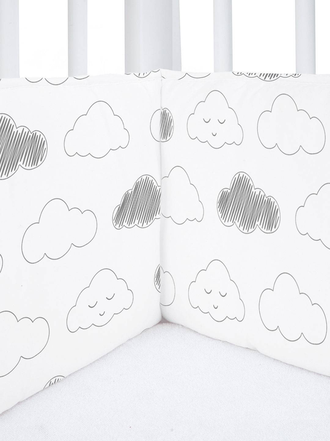 The White Cradle Kids Printed Cotton Cot Bumper-image-36