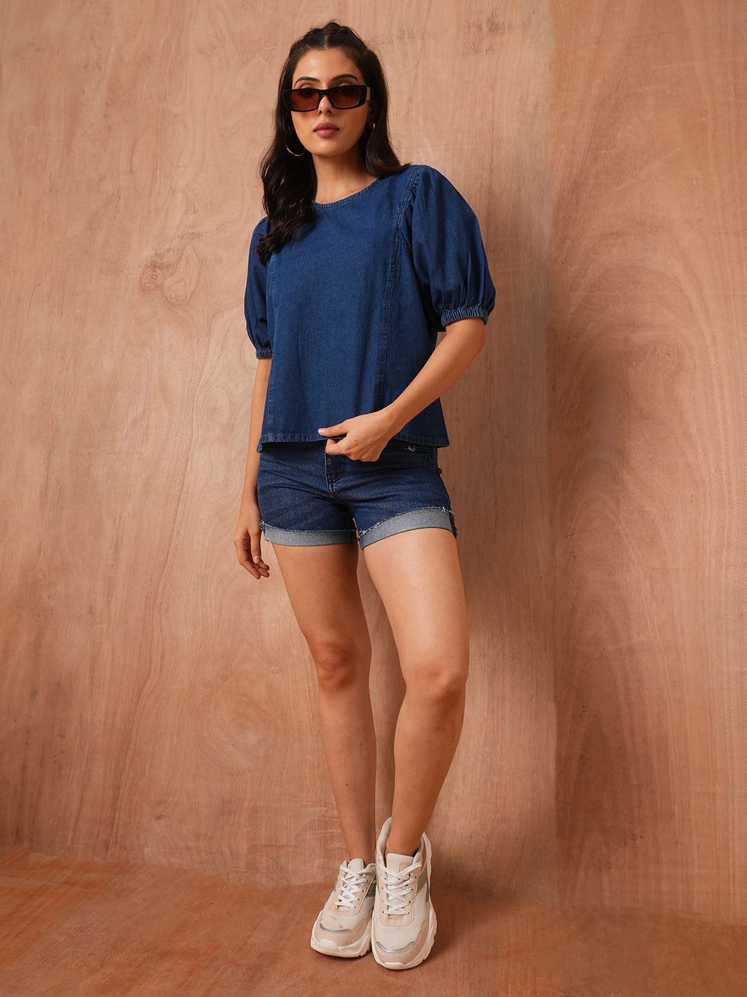 The Roadster Lifestyle Co Pure Cotton Round Neck Top-picture-28