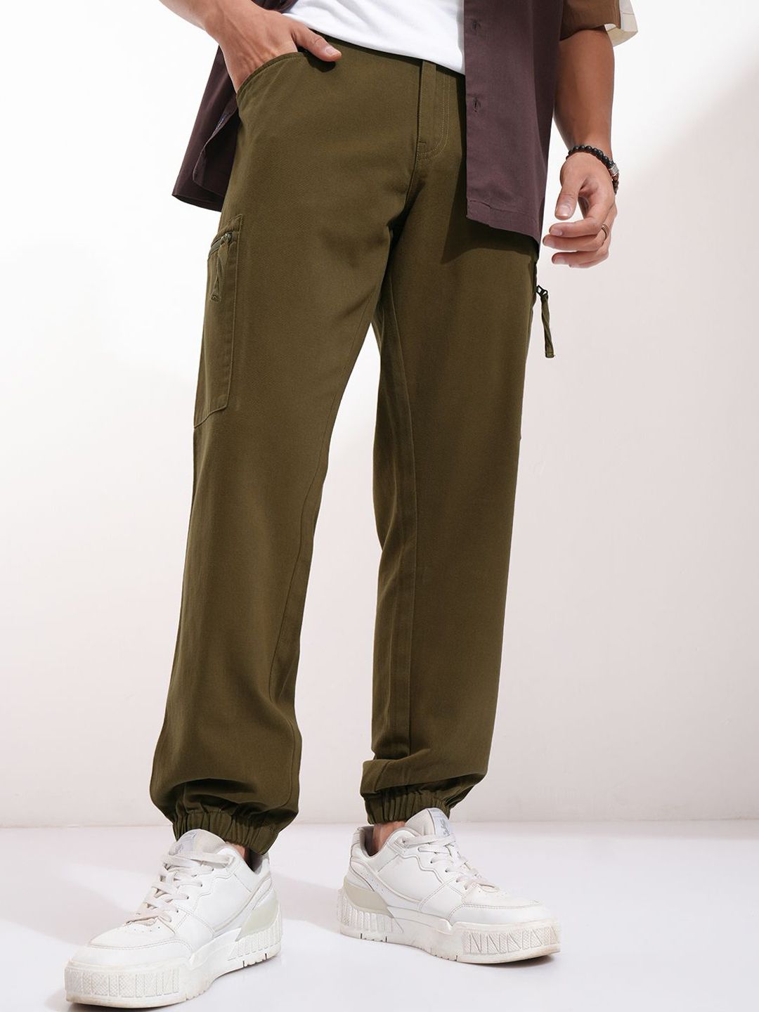 HIGHLANDER Men Easy Wash Joggers Trousers-picture-53