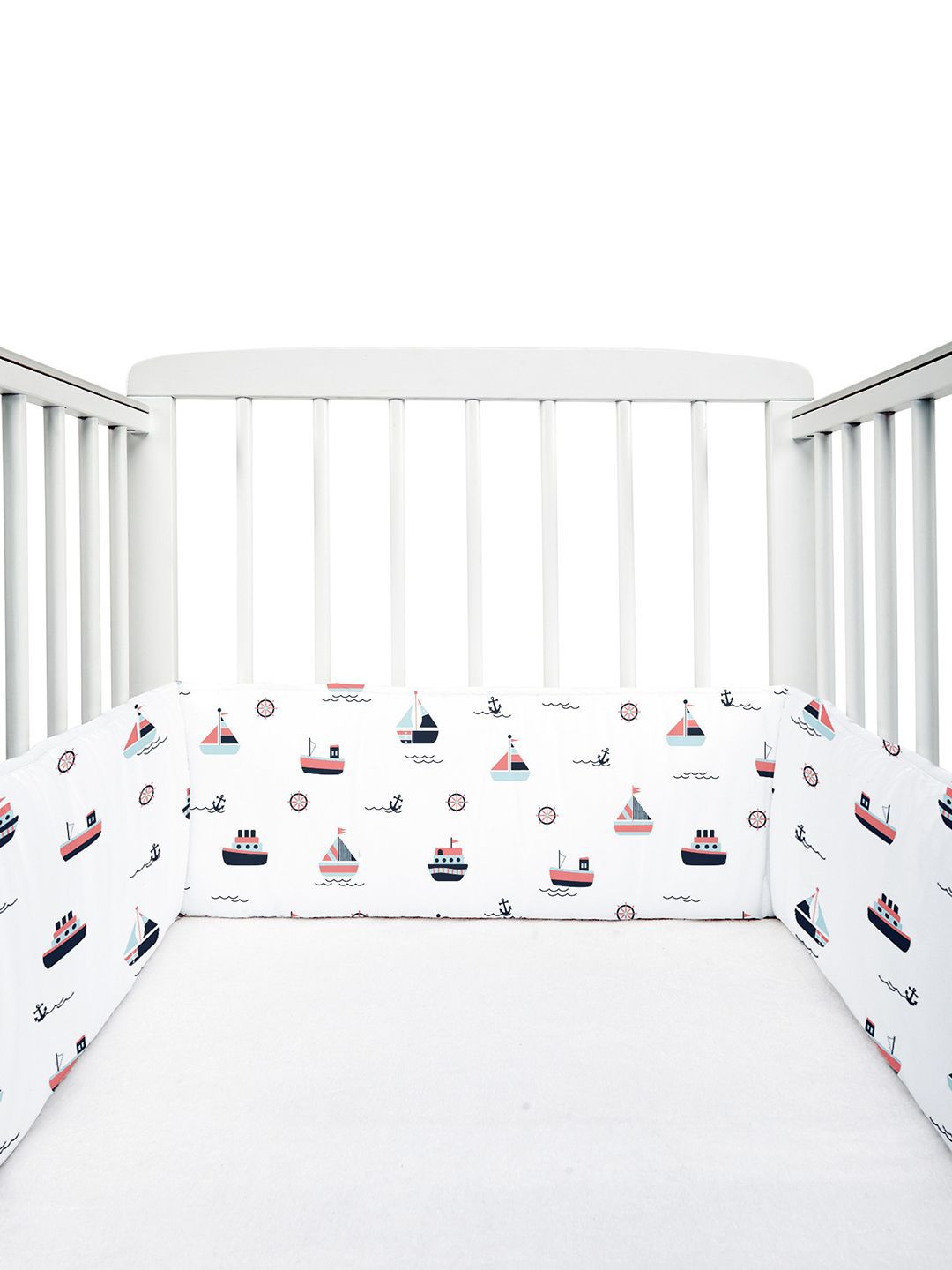 The White Cradle Kids Printed Pure Cotton Cot Bumper-picture-25