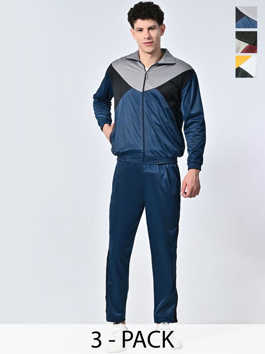 BAESD Men Pack Of 3 Colorblocked Tracksuits-picture-13
