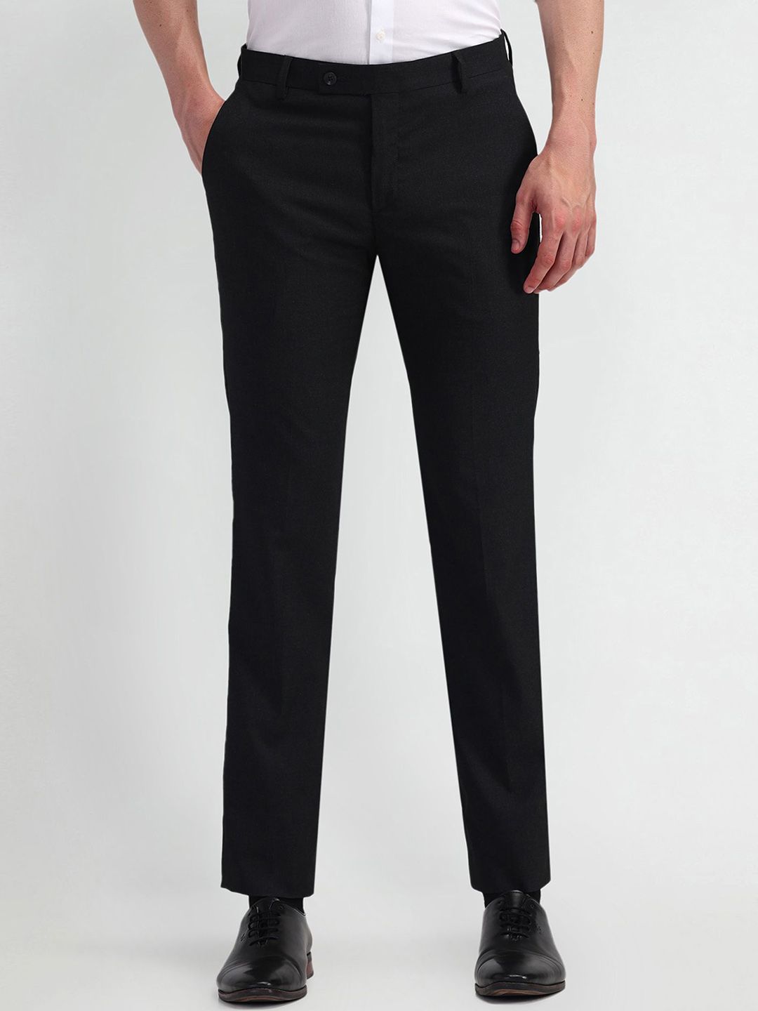 Arrow Men Urban Slim Tapered Fit Formal Trousers-picture-19