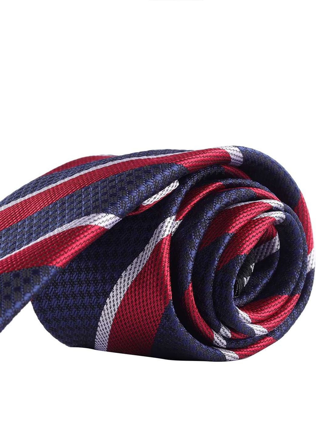The Tie Hub Men Striped Broad Tie
