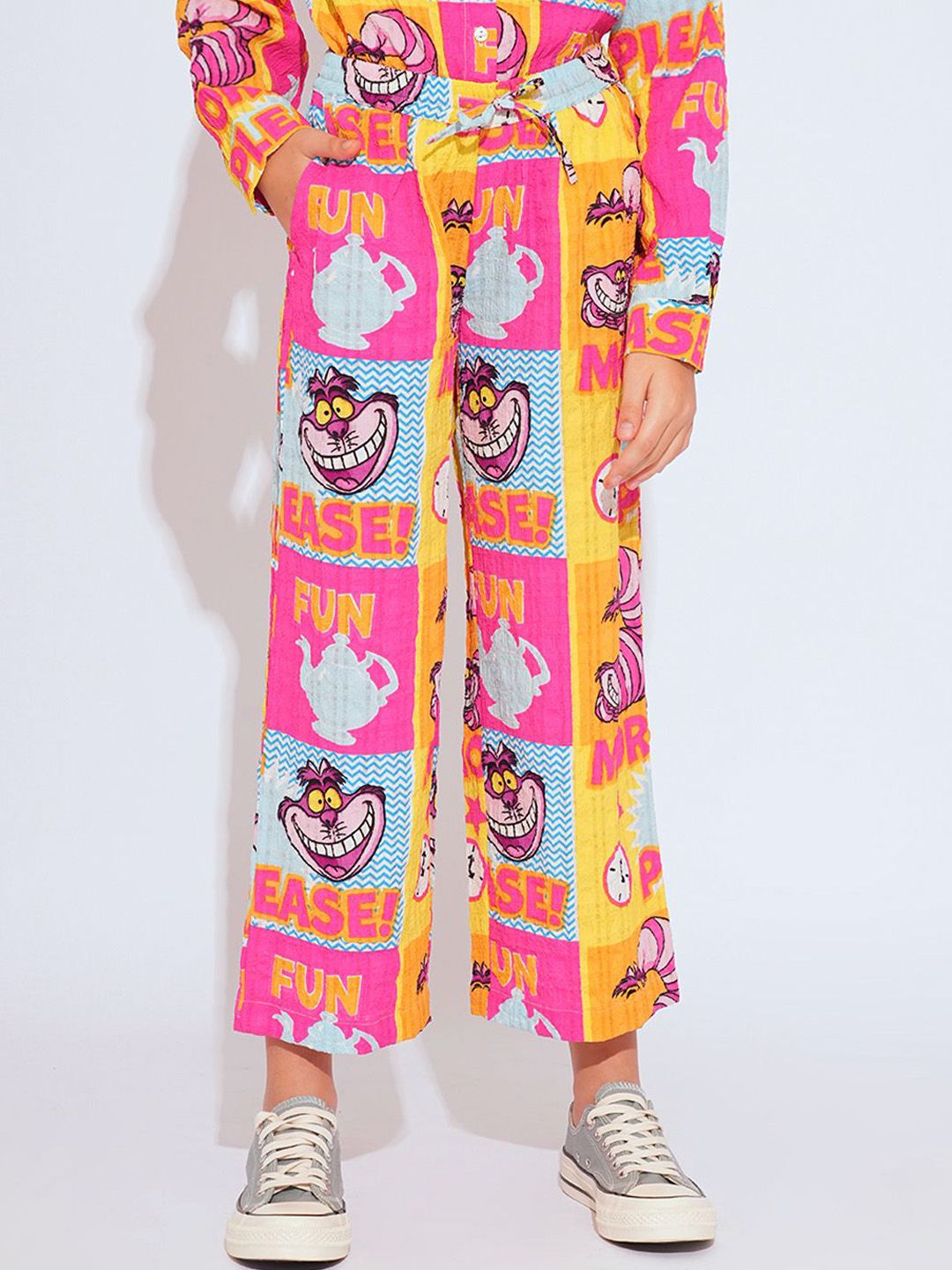 Vero Moda Girls Printed Straight Fit High-Rise Trousers-picture-33