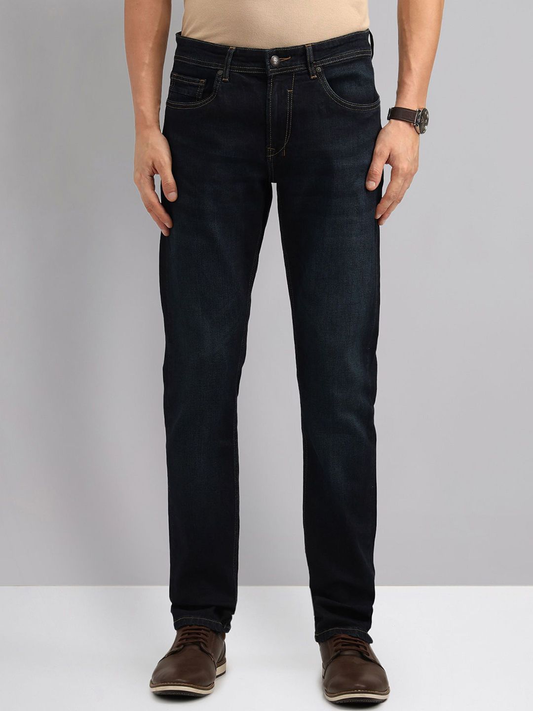 AD By Arvind Men Slim Fit Light Fade Casual Jeans-picture-26