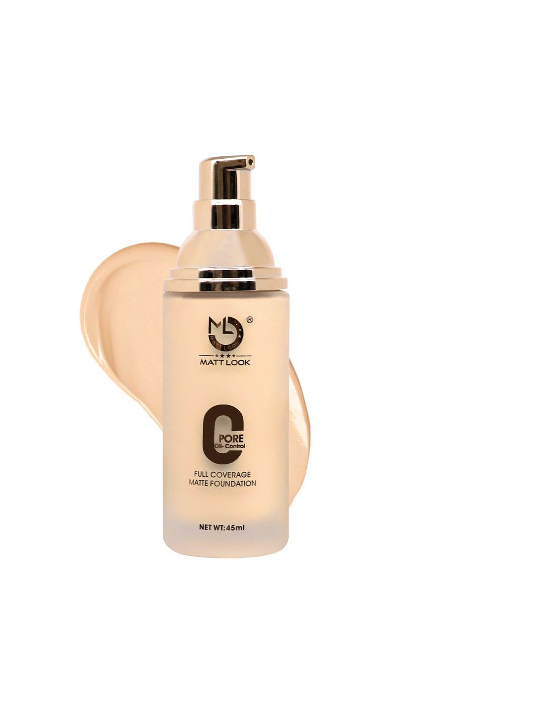 MATTLOOK Zero Pore Oil Control Full Coverage Foundation 45ml - Warm Nude 07-image-6