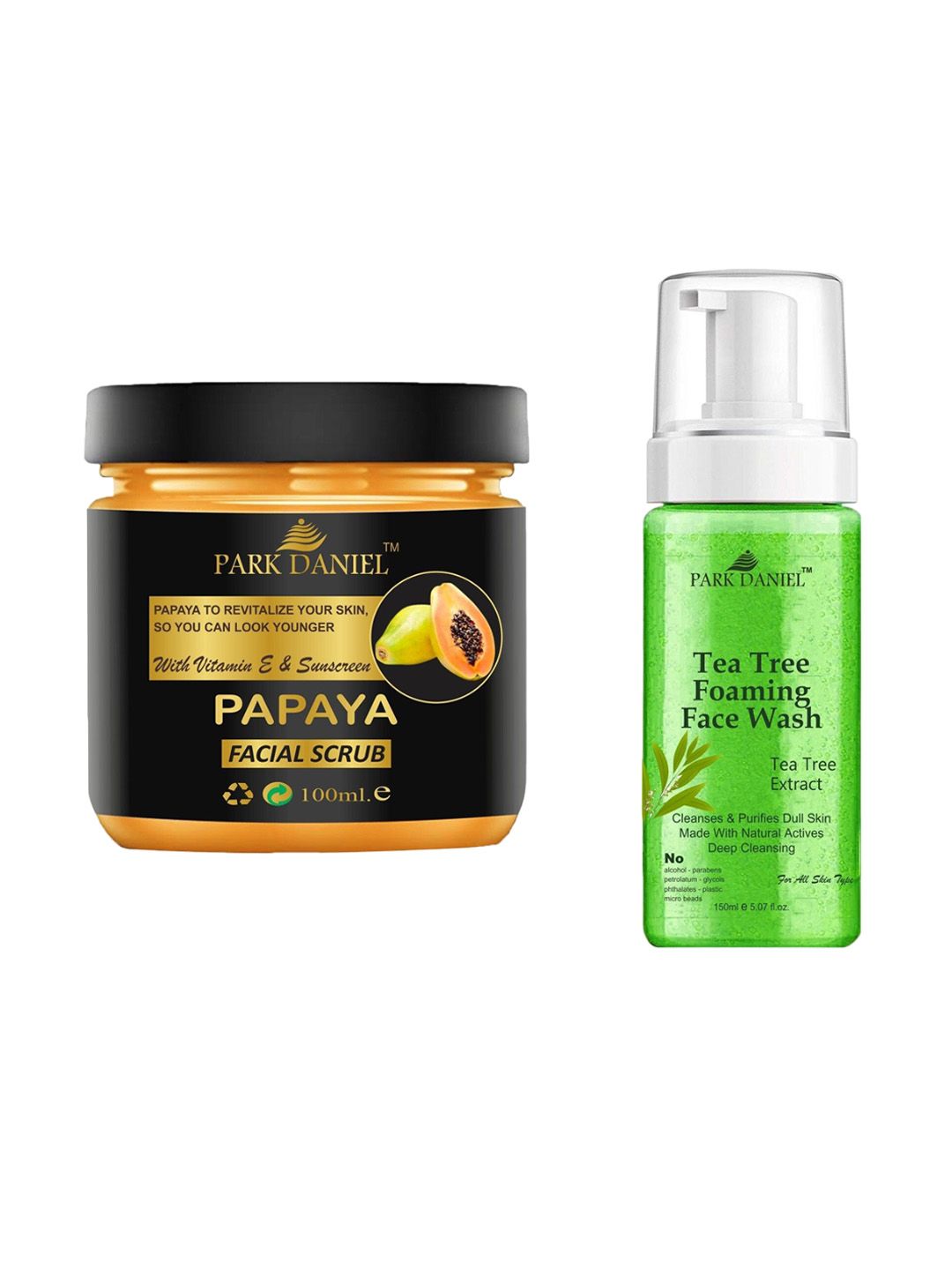 Park Daniel Set of 2 Papaya Face Wash - 100 ml With Foaming Face Wash - 150 ml-image-25