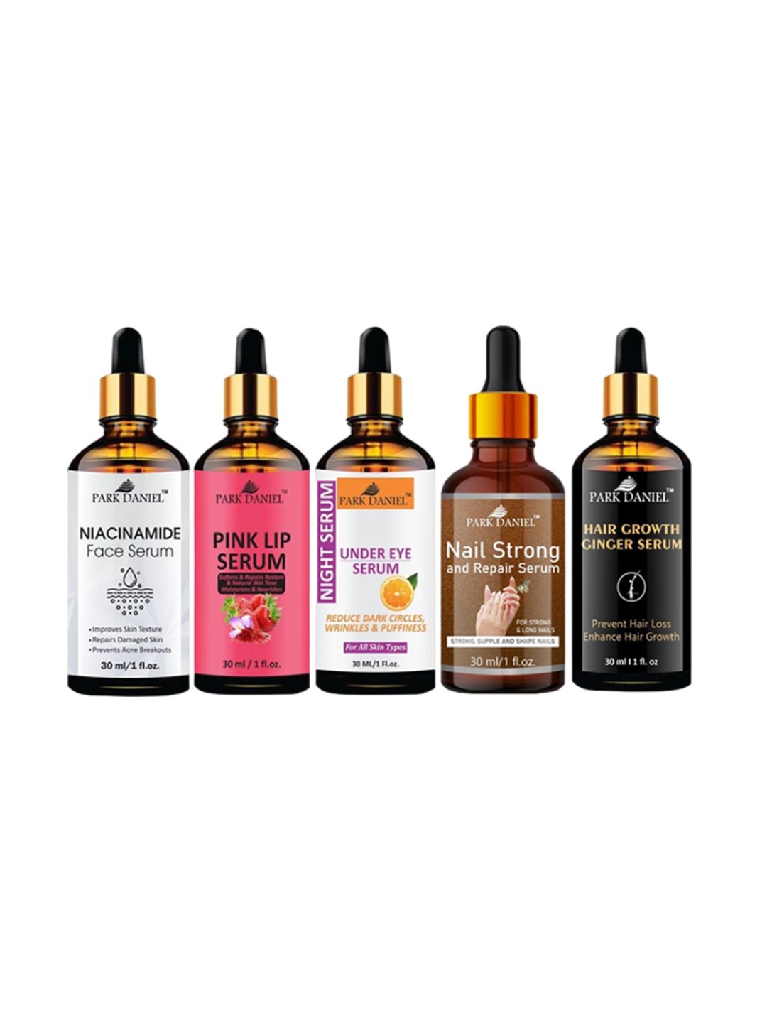 Park Daniel Set Of 5 Body Skin & Hair Growth Serum Combo - 30 ml Each-image-7