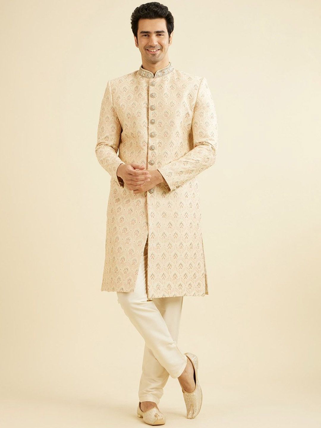 Manyavar Men Embroidered Sherwani Set-picture-23