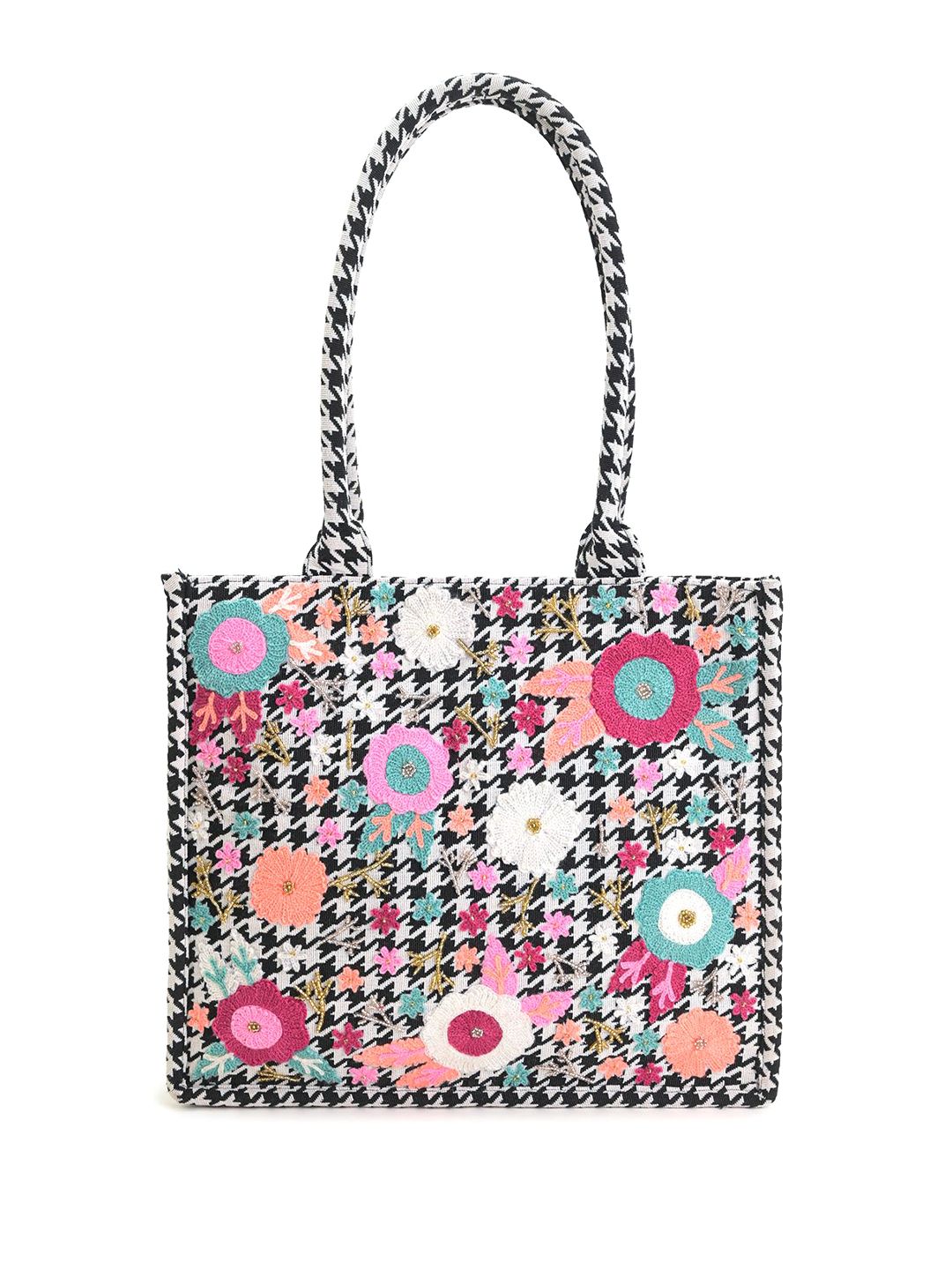 BohoGirl Women Floral Printed Structured Tote Bag-picture-25