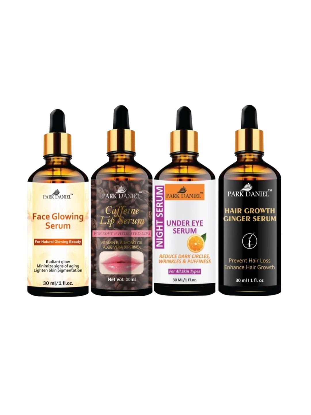 Park Daniel Set Of 4 Hair & Face Serum Combo - 30 ml Each-image-28
