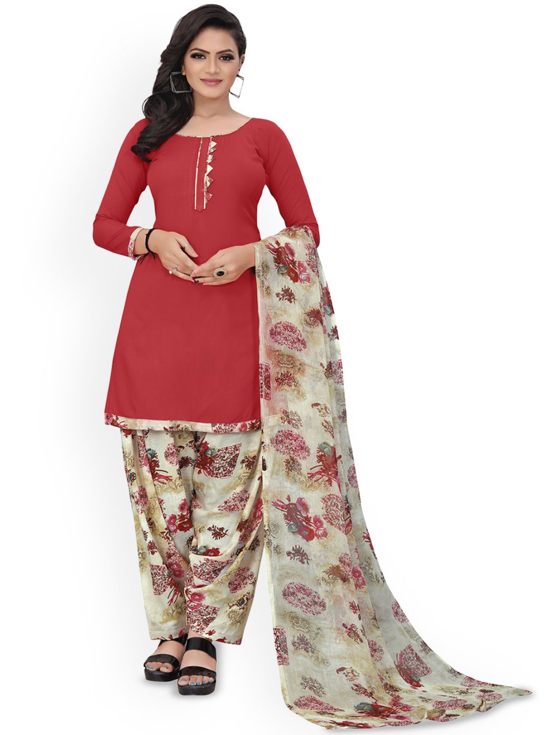 Maroosh Floral Embellished Unstitched Dress Material-picture-22