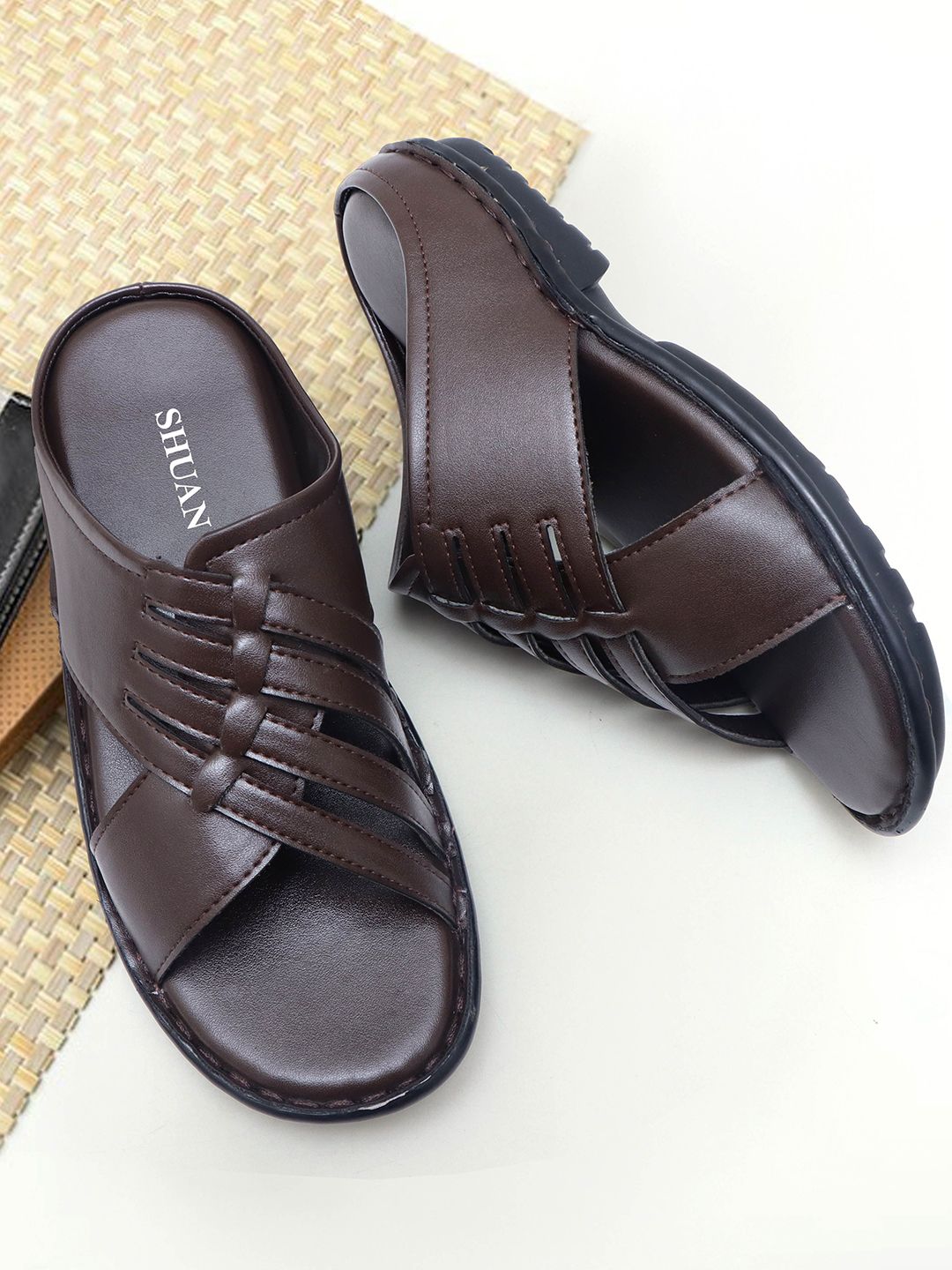 SHUAN Men Open Toe Comfort Sandals-picture-11