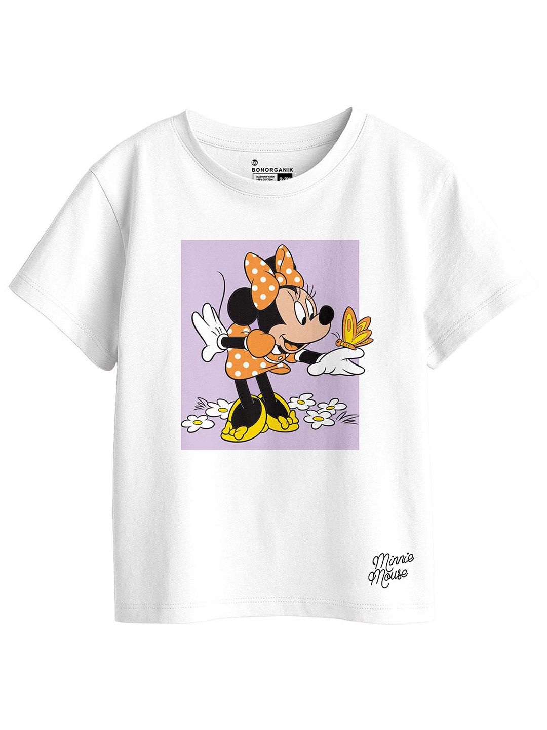 BonOrganik Girls Printed Applique T-shirt-picture-35