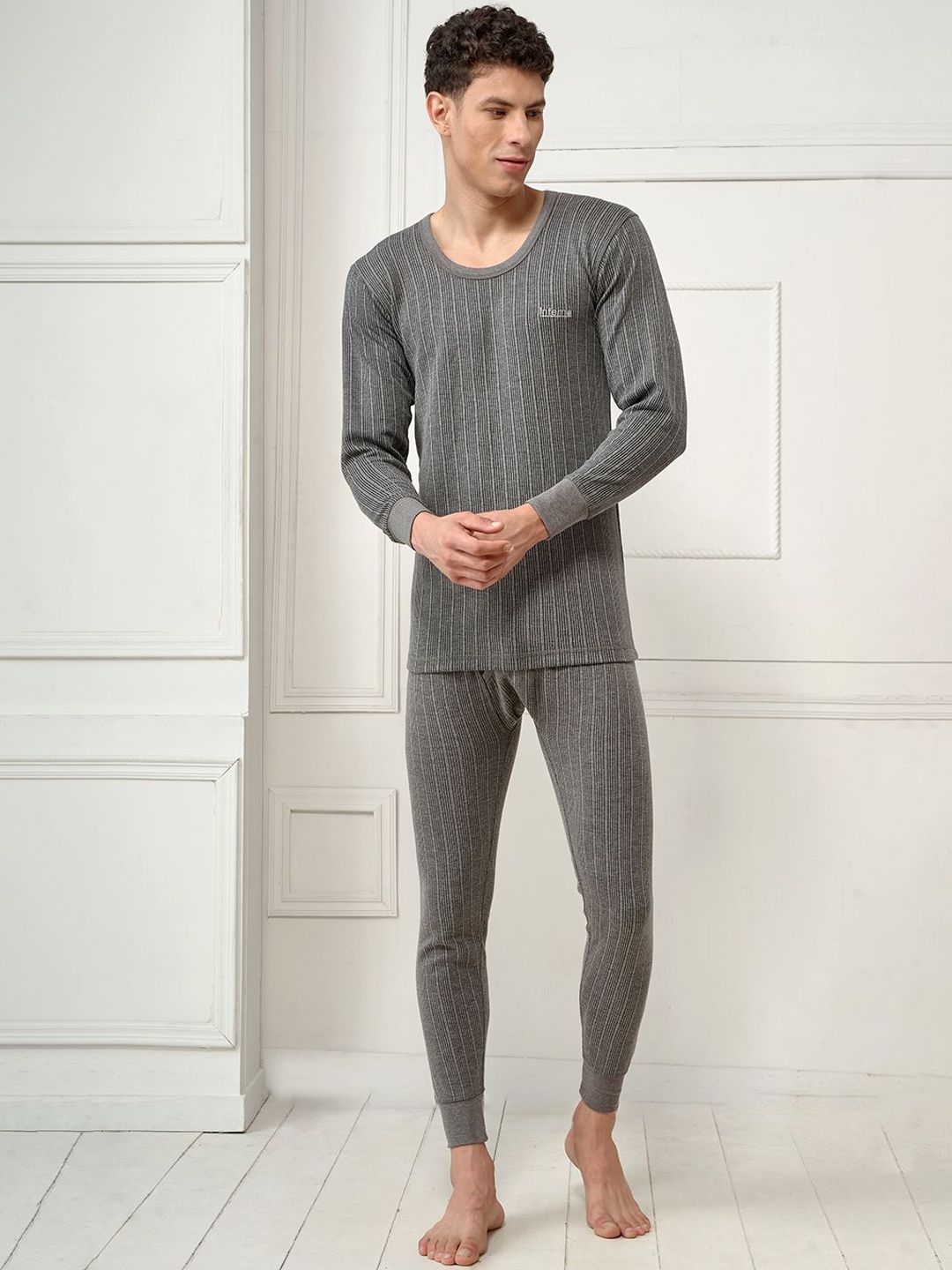 INFERNO Men Striped Cotton Thermal Set-picture-31