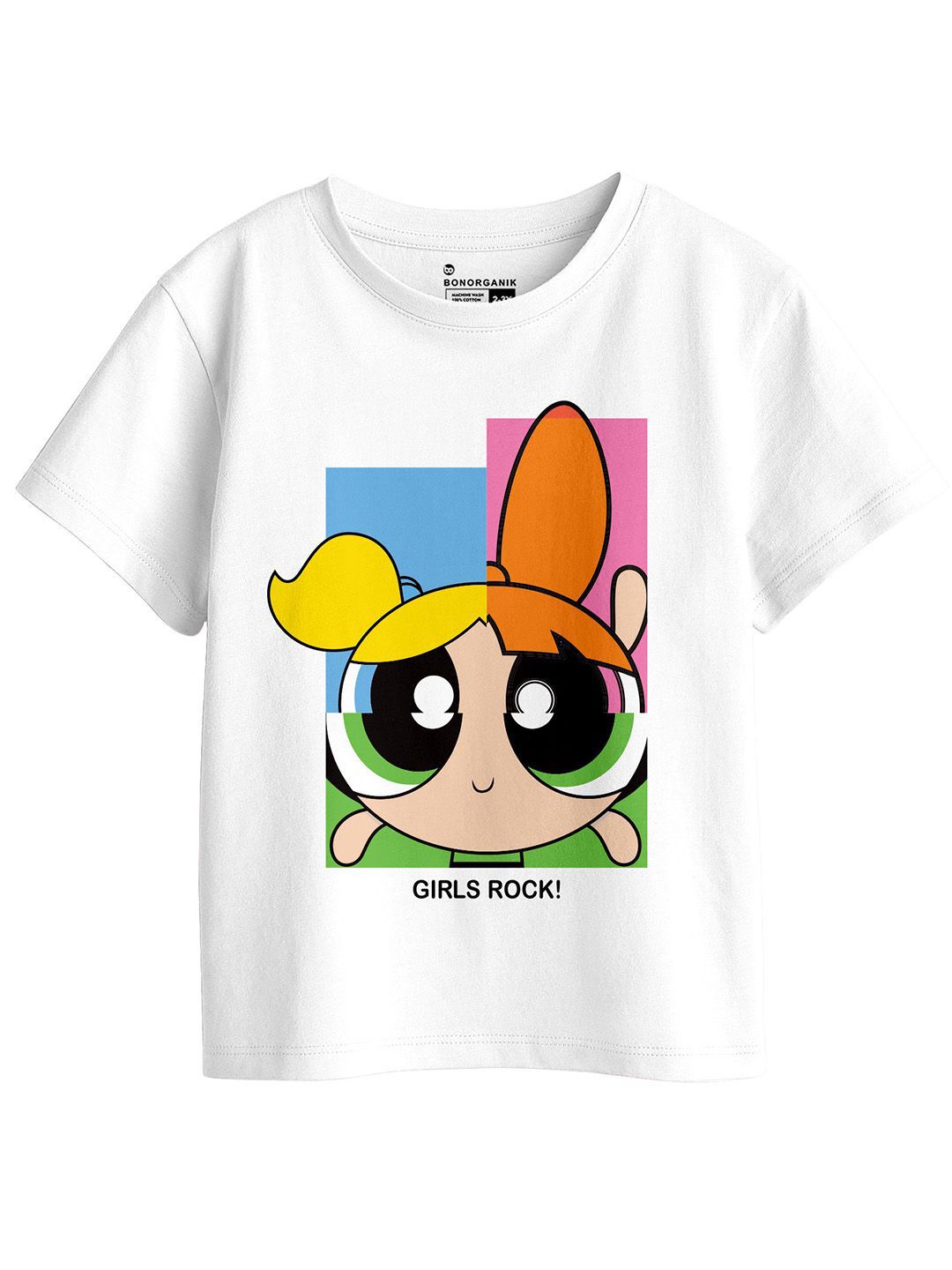 BonOrganik Girls Printed Extended Sleeves T-shirt-picture-32