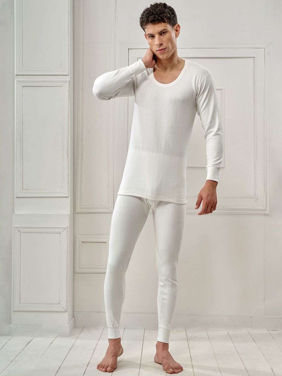 INFERNO Men Striped Cotton Thermal Set-picture-20