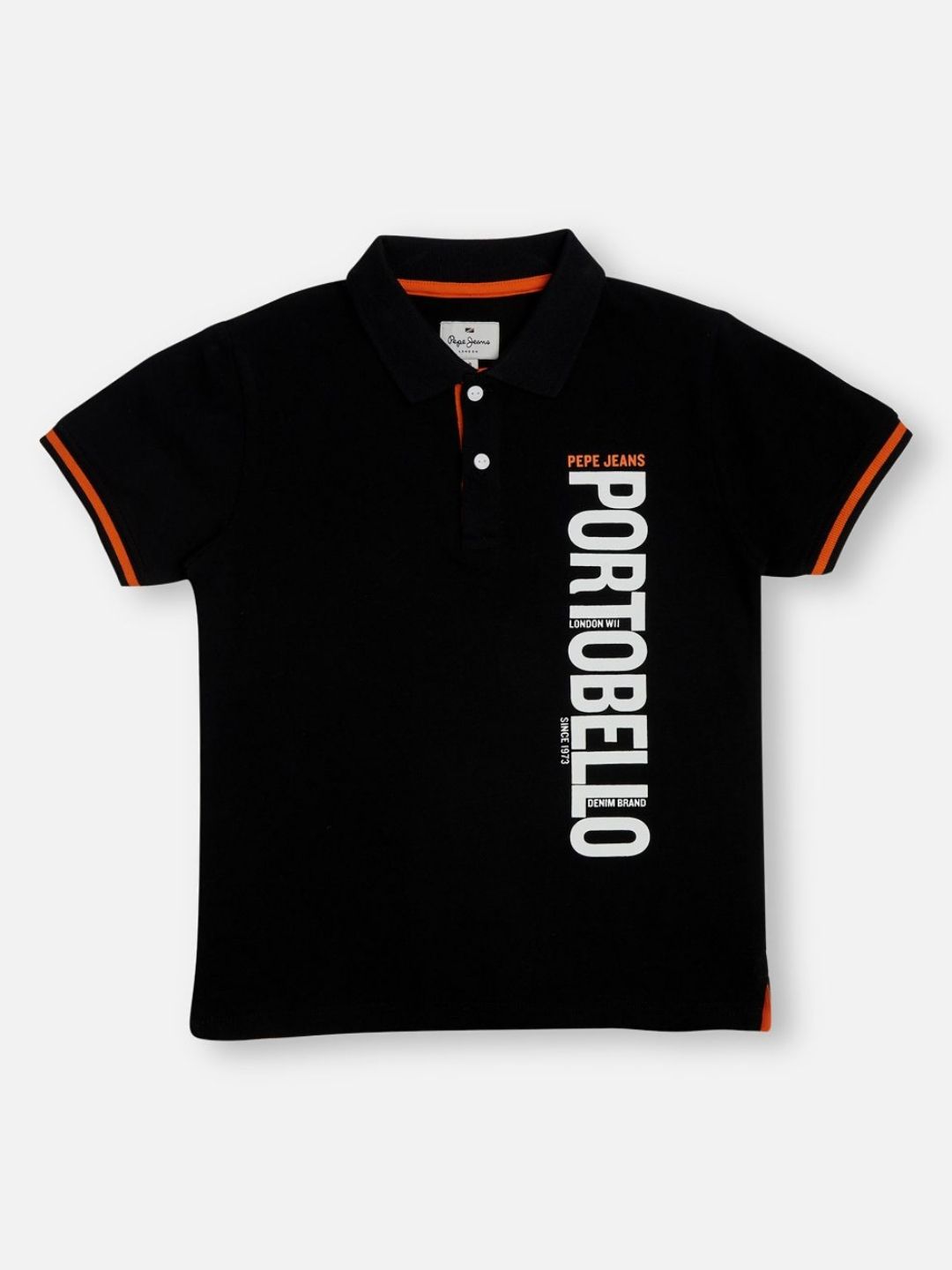 Pepe Jeans Boys Typography Printed Polo Collar Pure Cotton T-shirt-picture-23