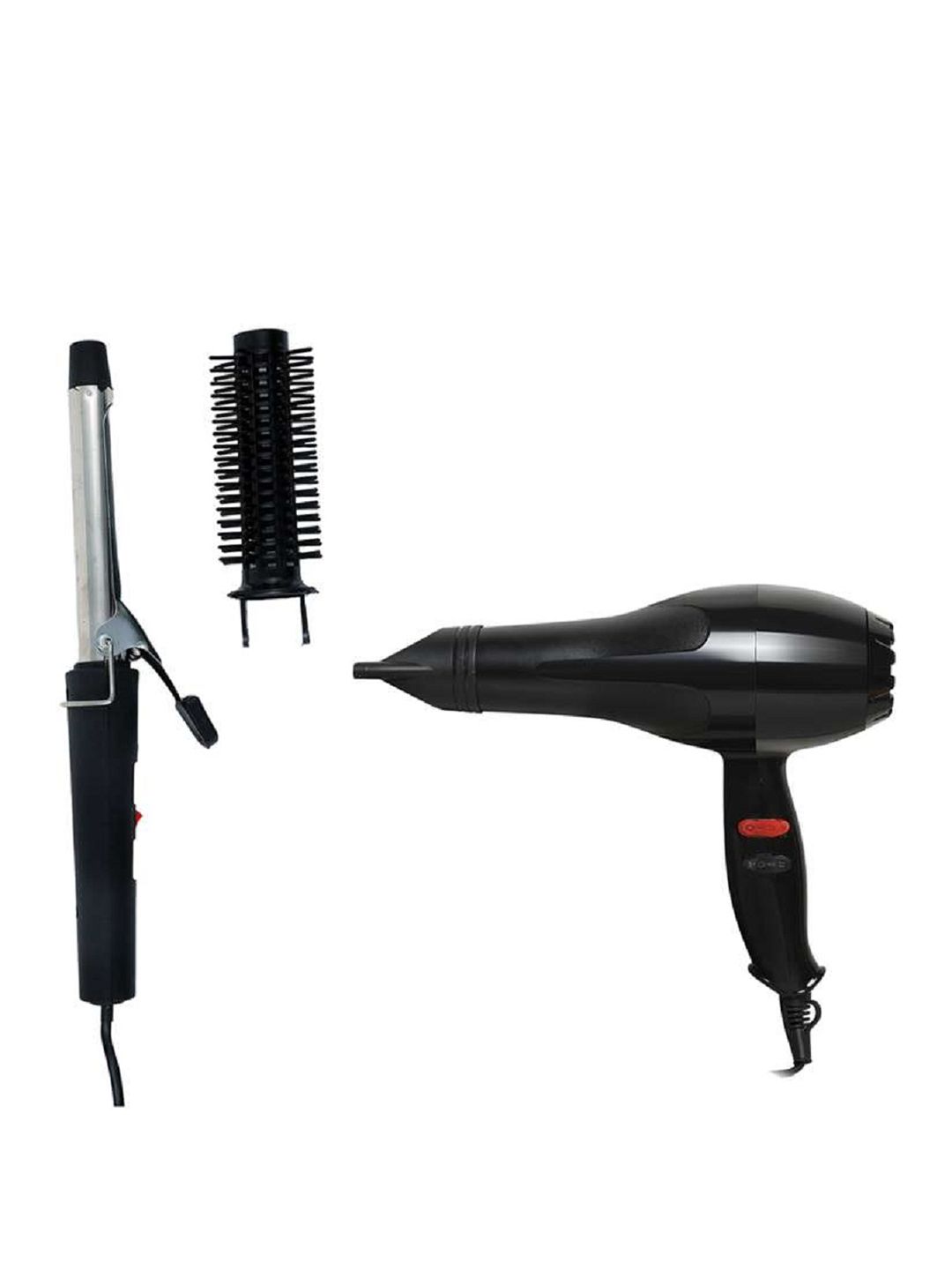 CK INDIA Hair Dryer 1500 Watts & Curler 471B Black-image-17