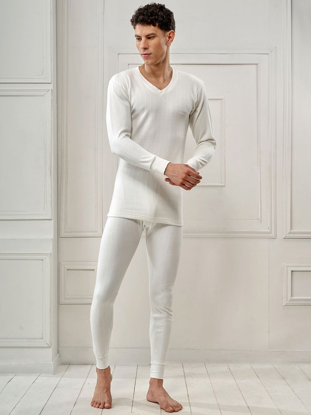 INFERNO Men Striped Cotton Thermal Set-picture-10