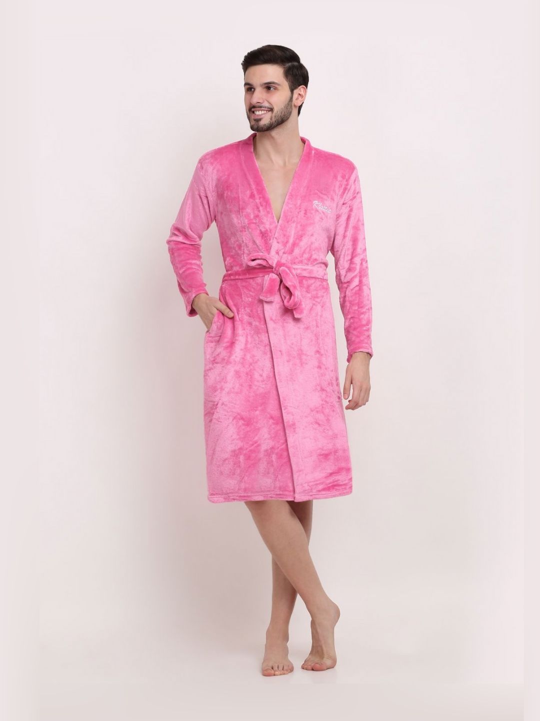 KLOTTHE Wool Bath Robe With Belt-picture-21