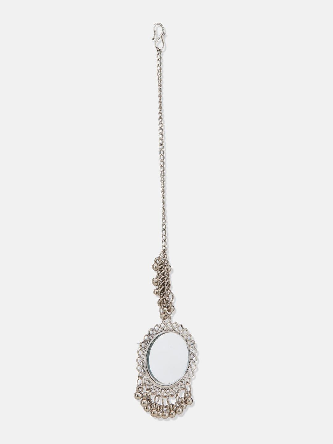 ATIBELLE Silver-Plated Maang Tikka Head Jewellery