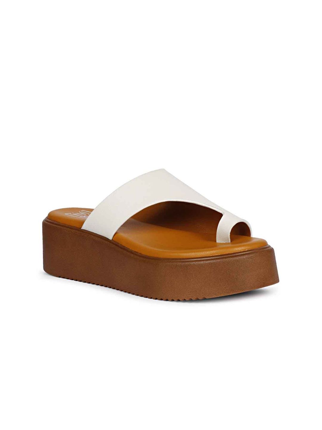 Viviblu women Colourblocked Leather Platform Sandals-image-42