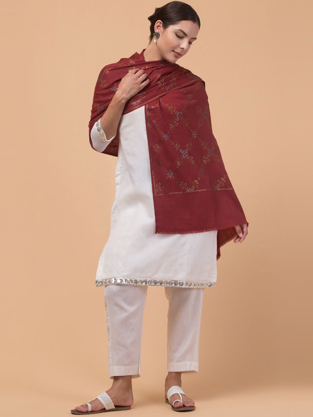 Tweedle Women Floral Shawl-image-18
