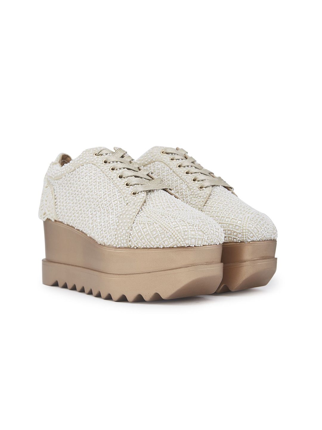Anaar Women Woven Design High-Top Sneakers-picture-27