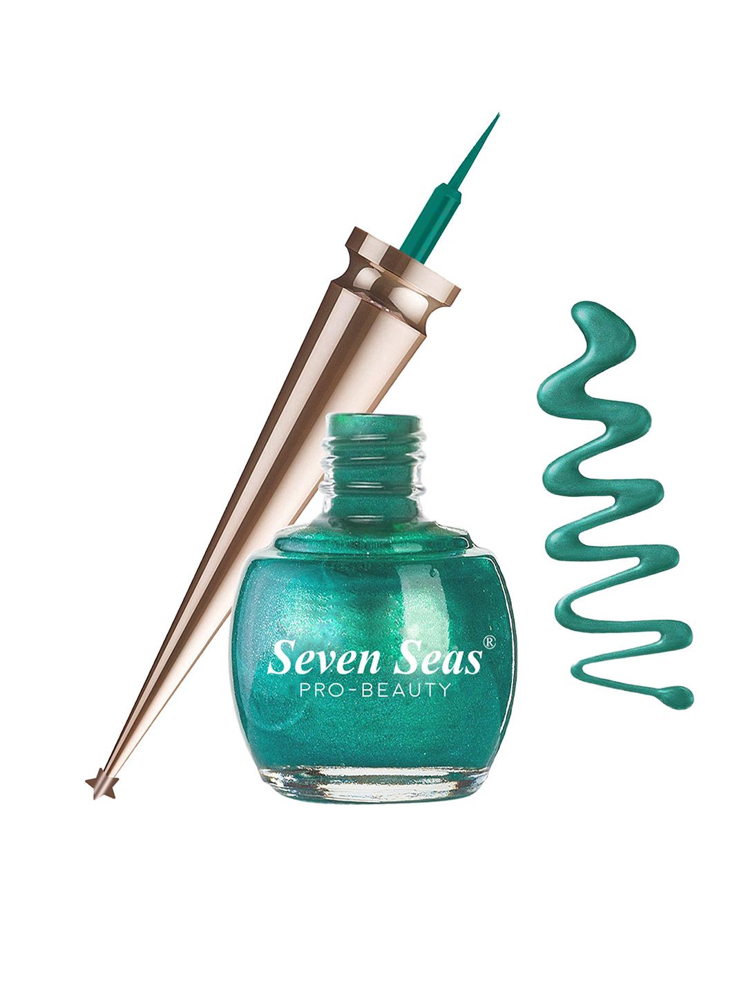 Seven Seas Long Lasting Liquid Colored Eyeliner 5ml- Green 04-image-31