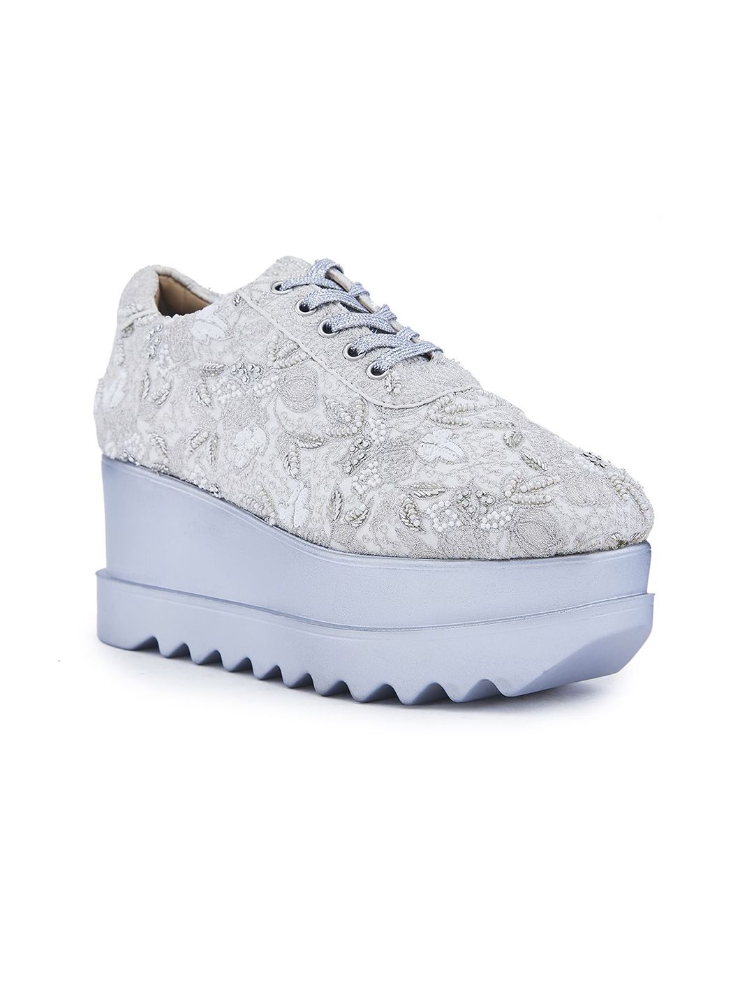 Anaar Women Textured High-Top Sneakers-image-40