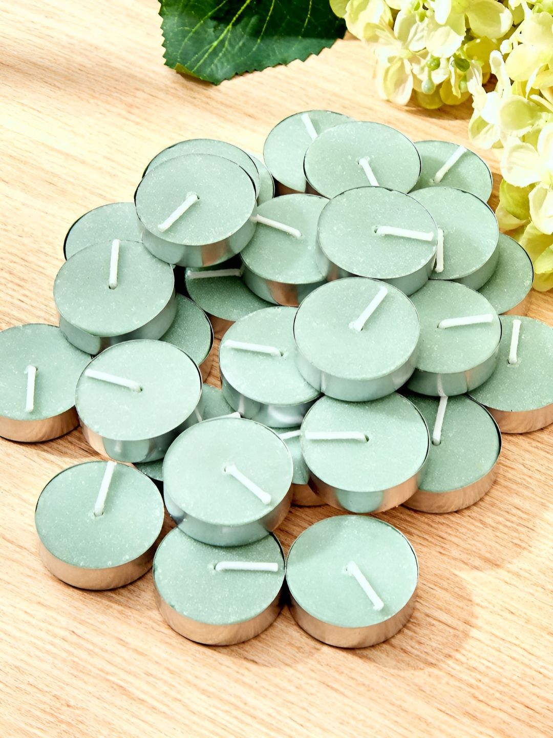 Aromatic Fables Green 50 pieces Tea Light Candle-picture-40