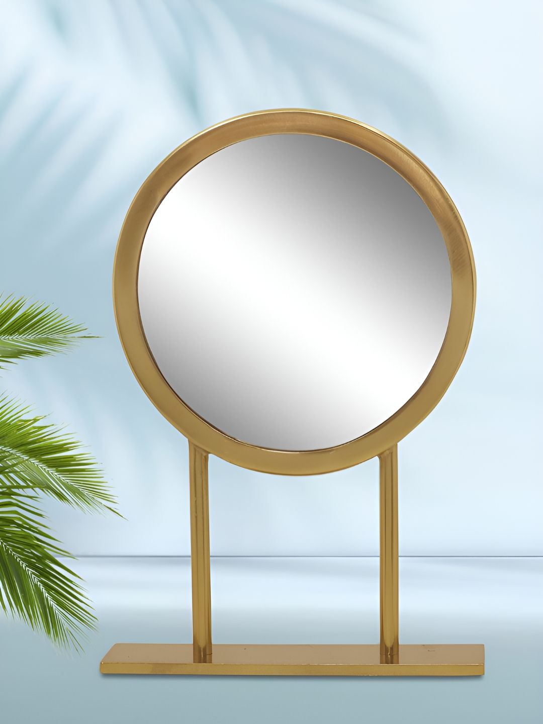 Metalsmith Gold-Toned Table Top Makeup Mirror-picture-9