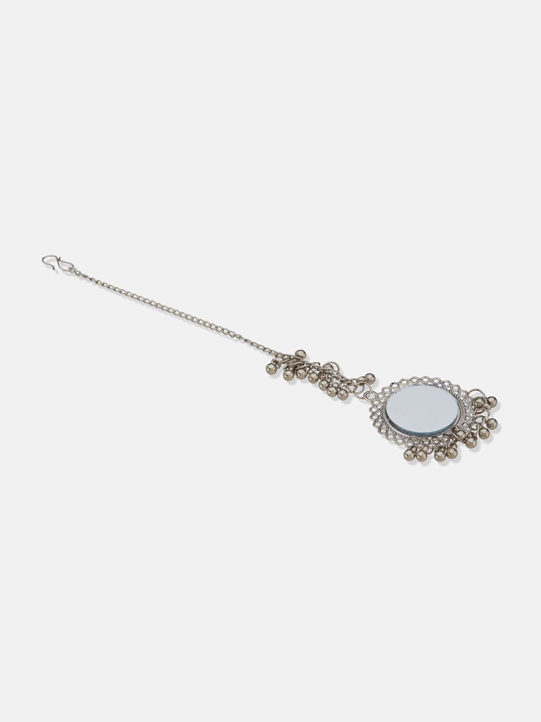 ATIBELLE Silver-Plated Maang Tikka Head Jewellery