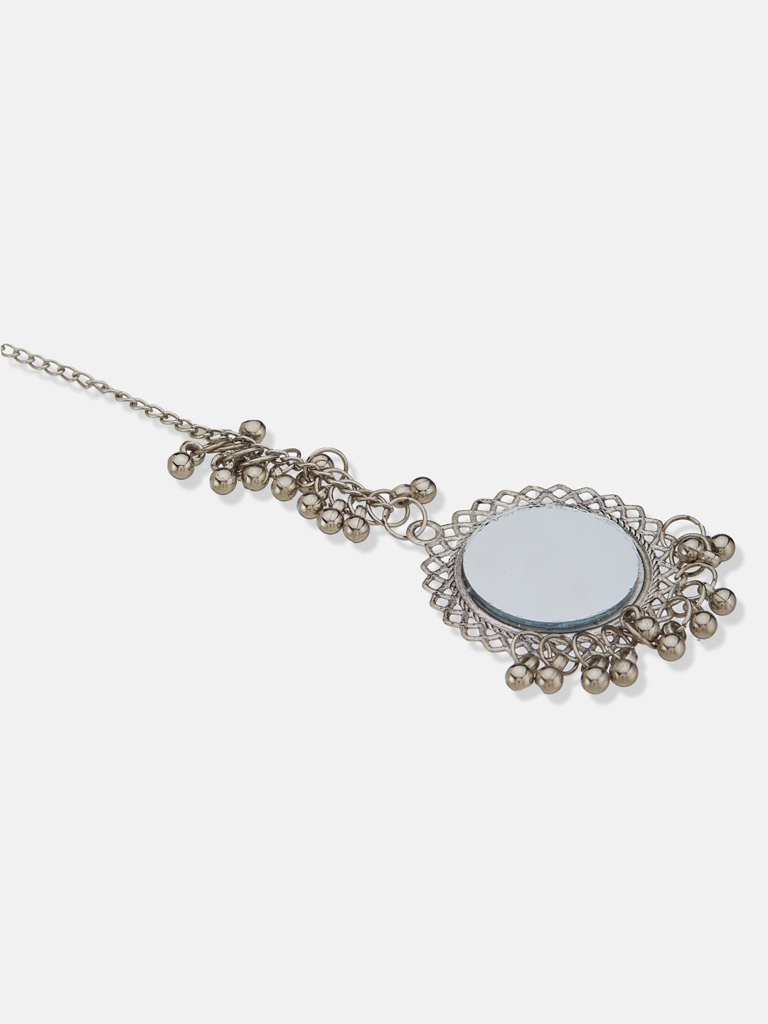 ATIBELLE Silver-Plated Maang Tikka Head Jewellery