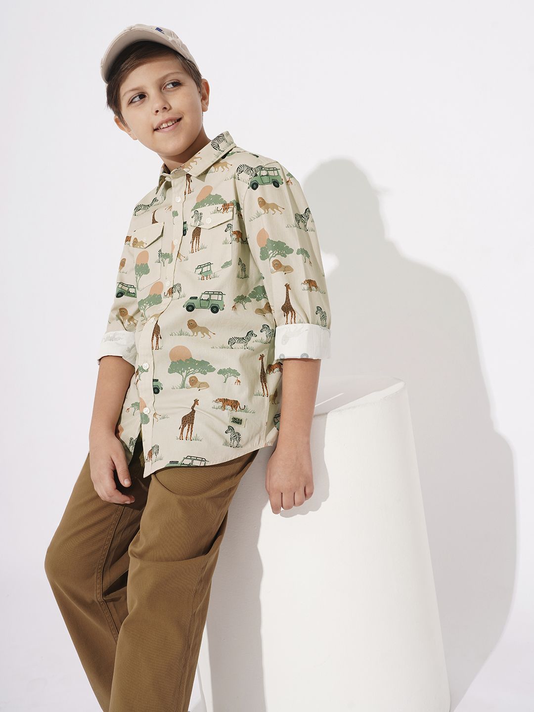 Jack & Jones Junior Boys Animal Opaque Printed Casual Shirt-picture-10