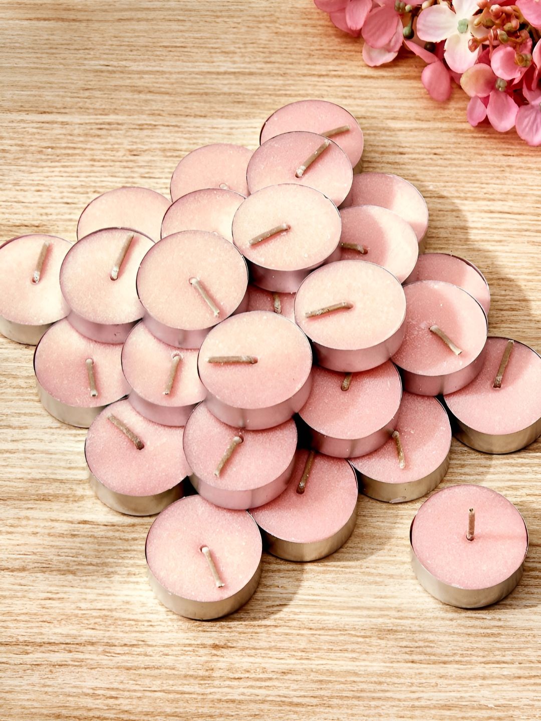 Aromatic Fables Pink 50 pieces Tea Light Candle-picture-13