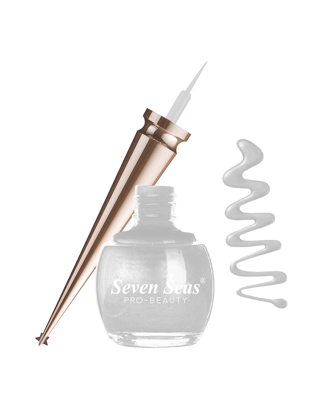Seven Seas Long Lasting Liquid Colored Eyeliner 5ml- Silver 07-image-30