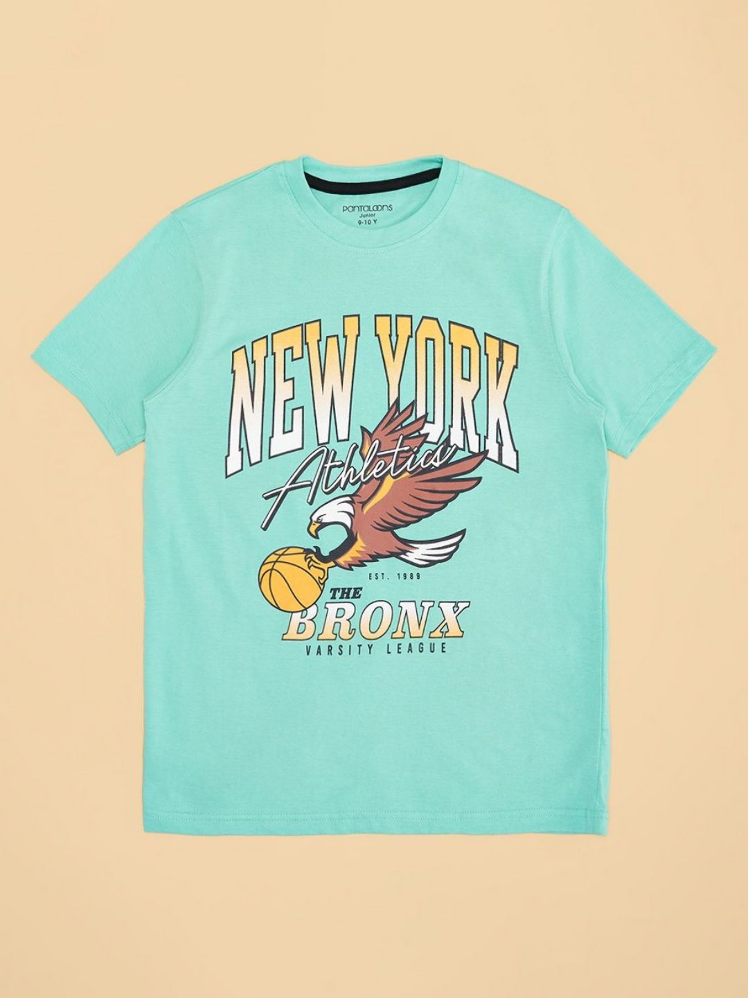 Pantaloons Junior Boys Graphic Printed Round Neck Cotton T-shirt-picture-56