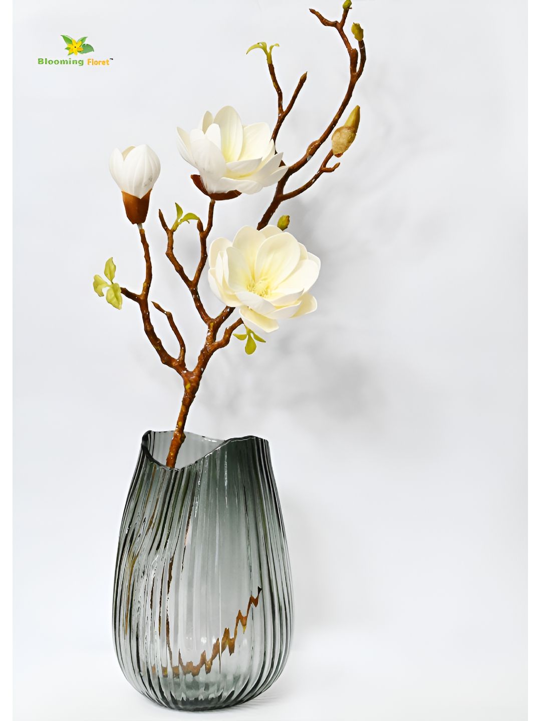 Blooming Floret White 1 Pieces Magnolia Artificial Flower
