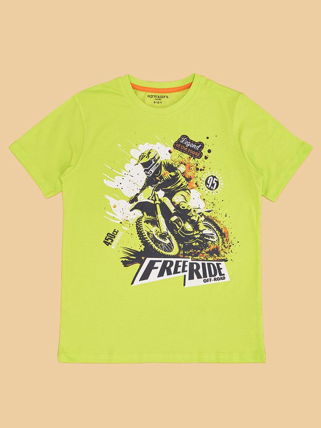 Pantaloons Junior Boys Graphic Printed Round Neck Cotton T-shirt-picture-15