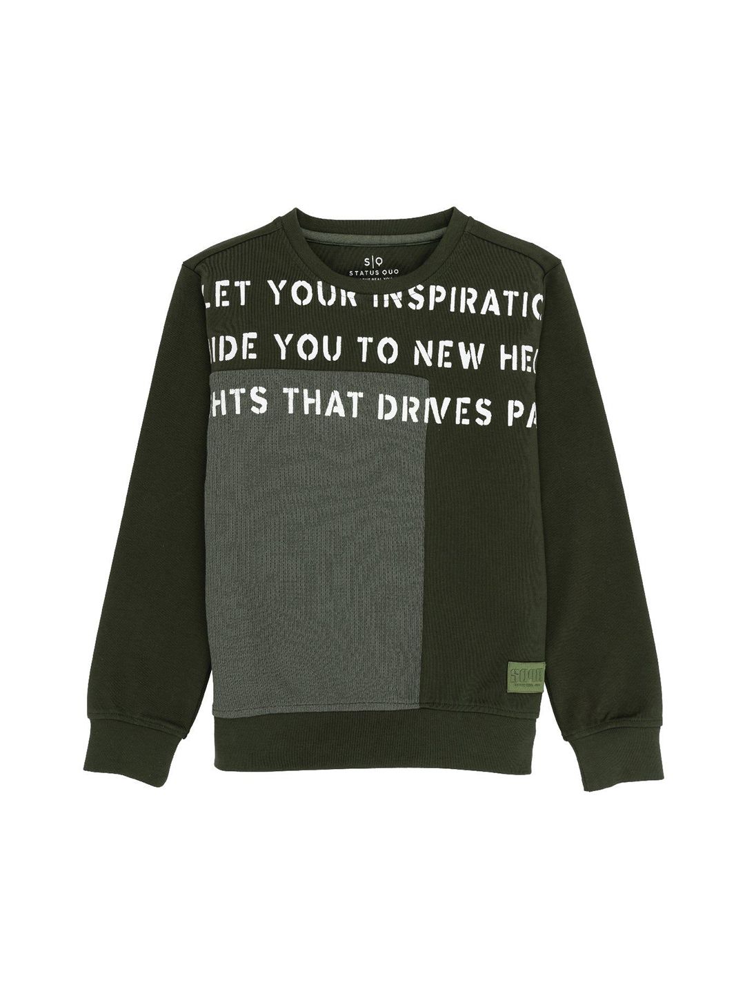 Status Quo Boys Typography Printed Round Neck Cotton Pullover Sweatshirt-picture-37