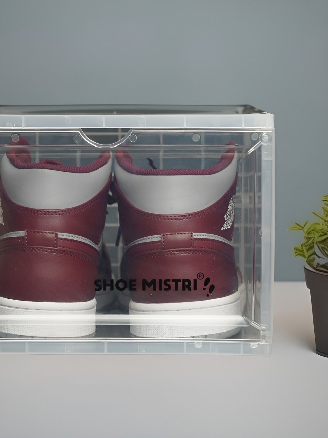 Shoe Mistri Transparent Foldable Shoe Rack-image-22