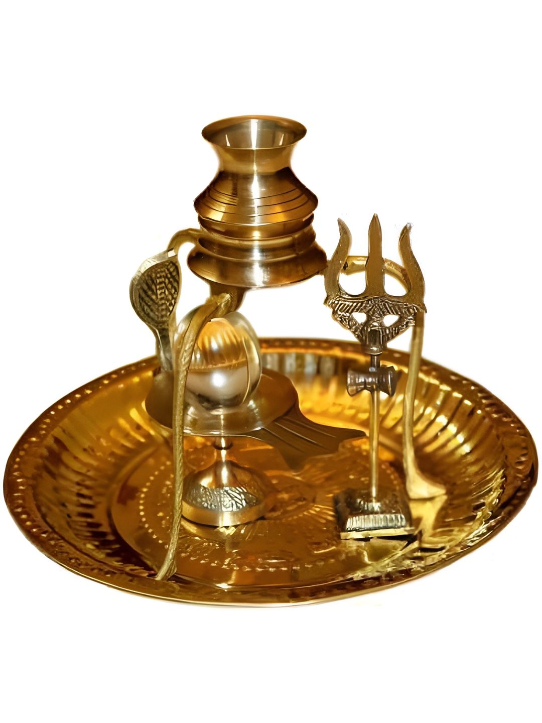 Navyaksh Gold-Toned Religious Figurine Showpiece-image-7