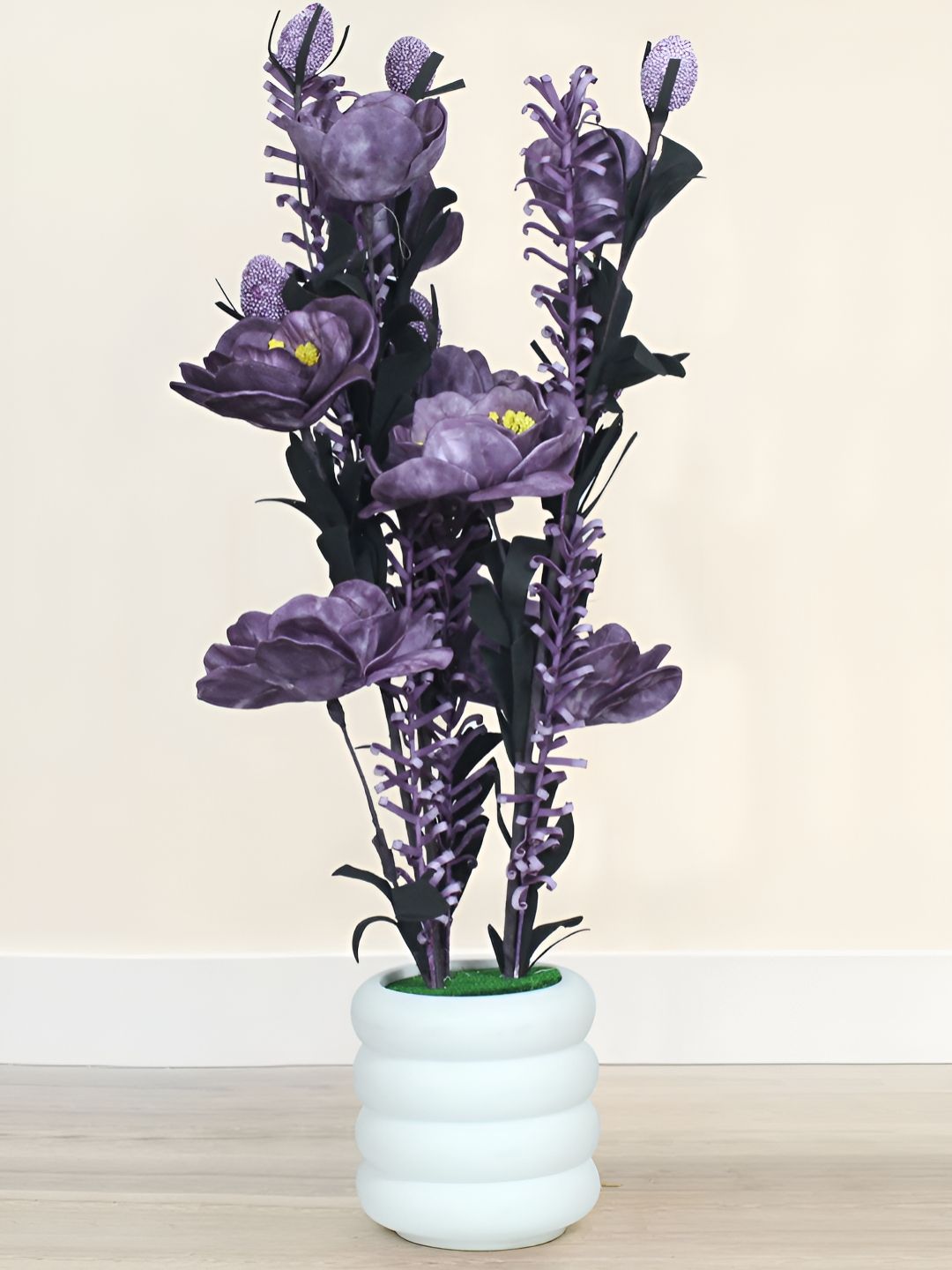 TIED RIBBONS Violet 1 Pieces Artificial Plant With Pot-picture-20