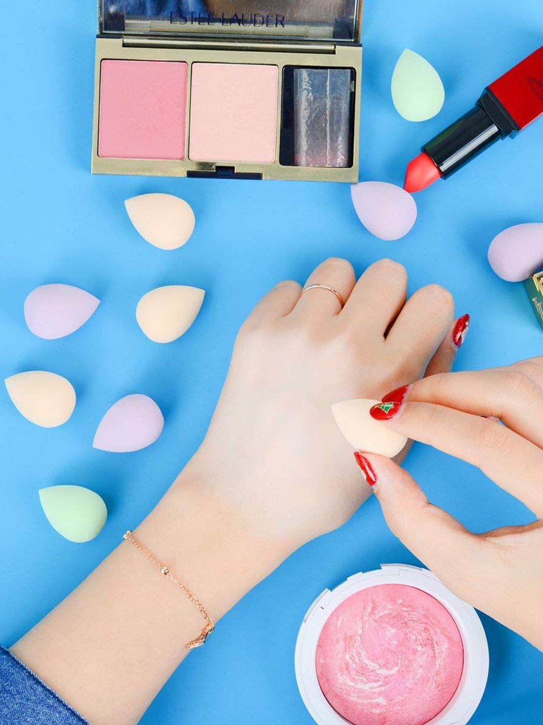 Facejewel Set Of 15 Makeup Sponge Set With Jar-picture-13